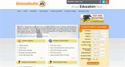 Desktop Screenshot of dominicaeducation.info