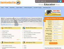 Tablet Screenshot of dominicaeducation.info